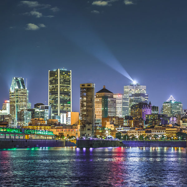 Montreal night sky